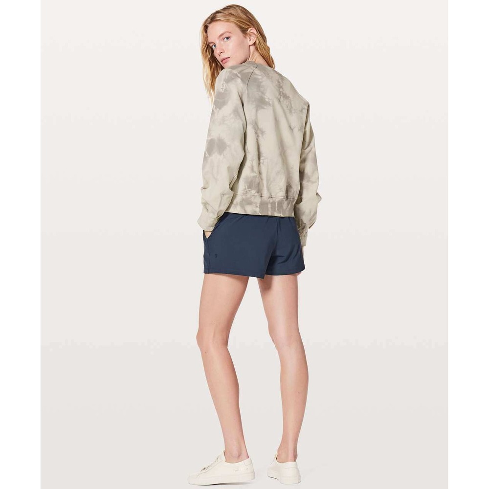 Lululemon Womens Its A Wash Long Sleeve‎ Pullover Sweatshirt Sz 6 Shibori Marble - Picture 2 of 11